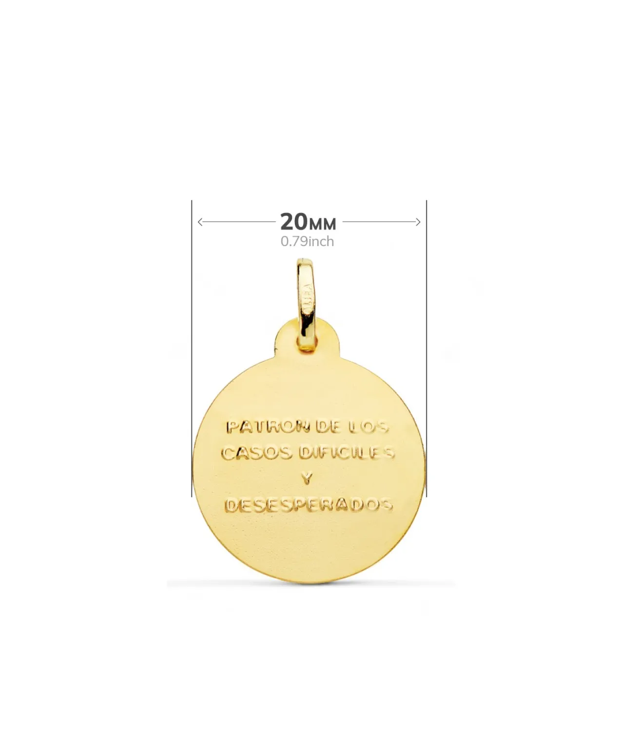 Medalla San Judas Tadeo Oro 18K 20Mm Talla<Alda Joyeros Clearance