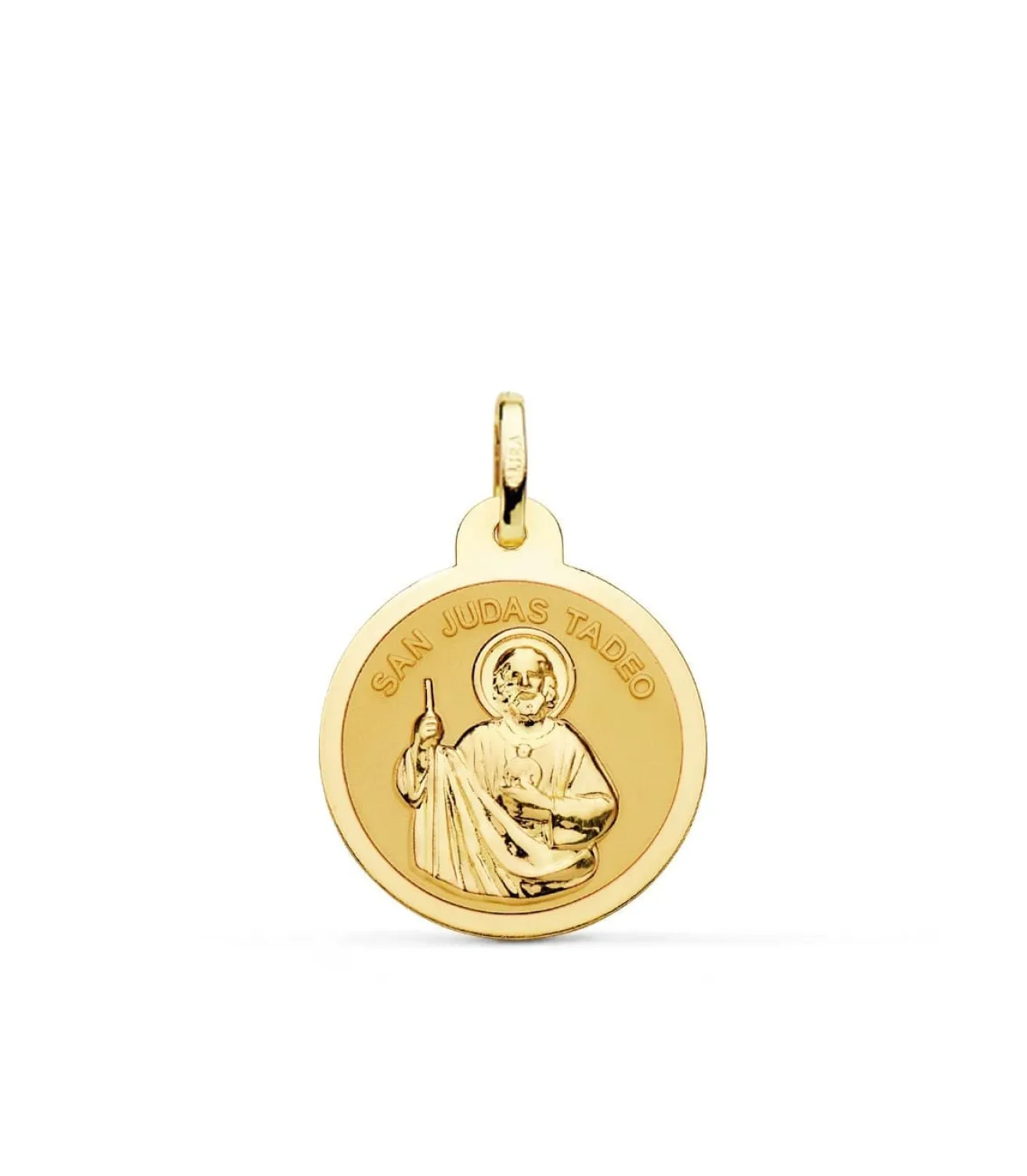 Medalla San Judas Tadeo Oro 18K 20Mm Brillo<Alda Joyeros Discount