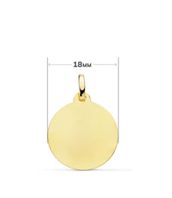 Medalla San Miguel Bisel Oro 18K 18Mm<Alda Joyeros Best