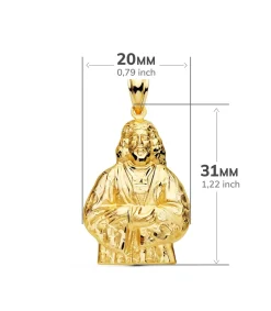 Medalla Silueta Cristo Medinaceli Oro 18K 31Mm<Alda Joyeros Best Sale