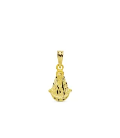 Medalla Silueta Virgen Del Rocio Oro 18K 15Mm<Alda Joyeros Online