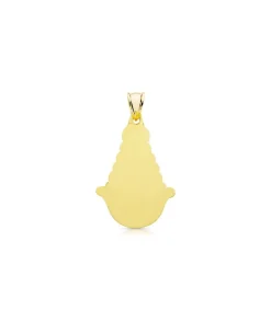 Medalla Silueta Virgen Del Rocio Oro 18K 30Mm<Alda Joyeros Best