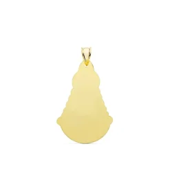 Medalla Silueta Virgen Rocio Oro 18K 35Mm<Alda Joyeros Online