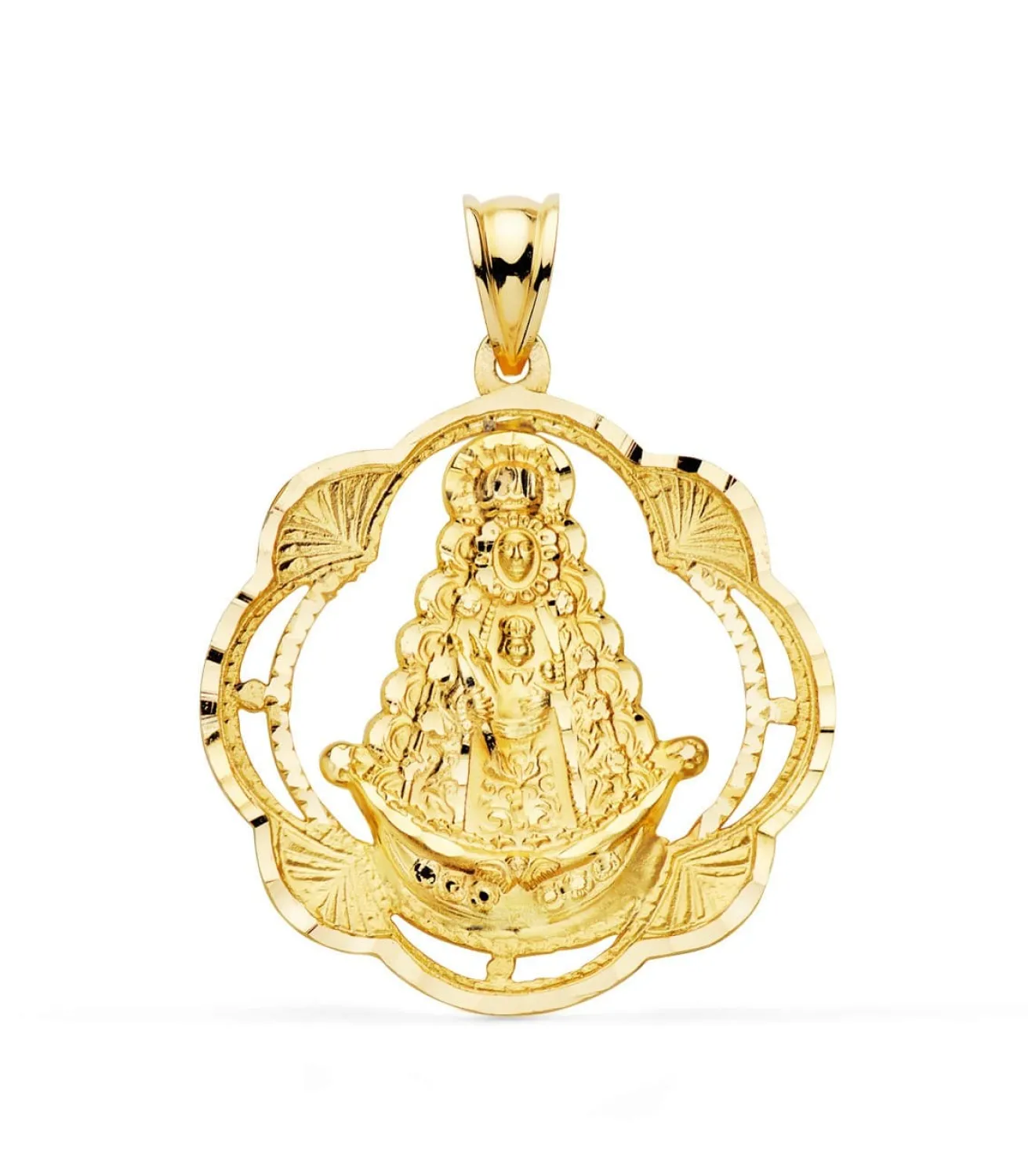 Medalla V. Rocio Oro Amarillo 18K 28 Mm Cerco<Alda Joyeros Sale