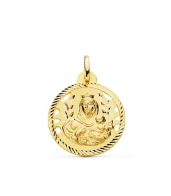Medalla Virgen Carmen Oro 18K 24Mm Calada<Alda Joyeros Clearance