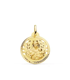 Medalla Virgen Carmen Oro 18K 22Mm Calada<Alda Joyeros Fashion