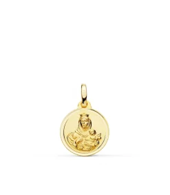 Medalla Virgen Carmen Oro 18K 14Mm Bisel<Alda Joyeros Hot