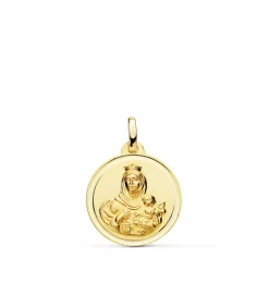 Medalla Virgen Carmen Oro 18K 18Mm Bisel<Alda Joyeros New