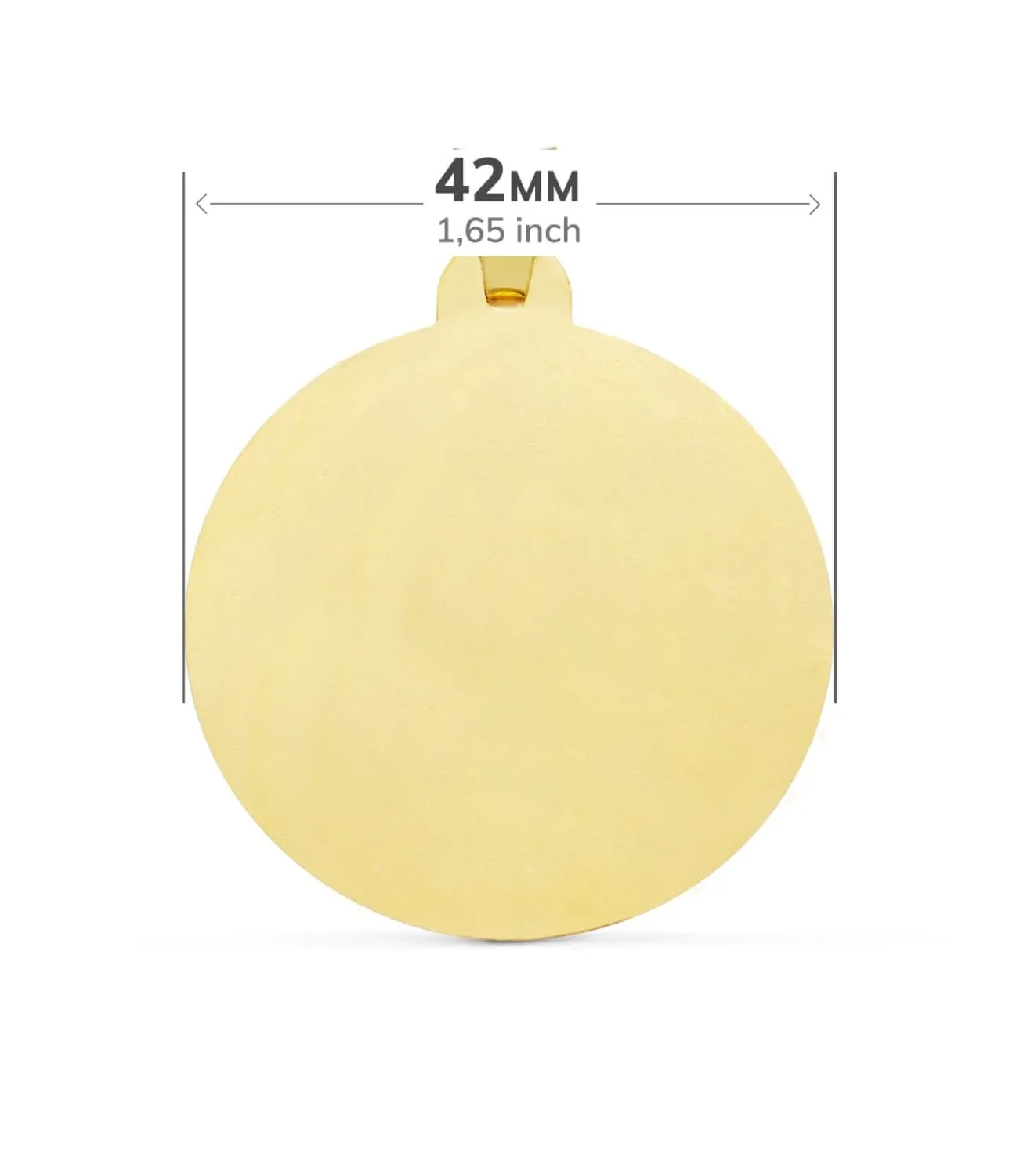 Medalla Virgen Carmen Oro 18K 42Mm Tallada<Alda Joyeros Online