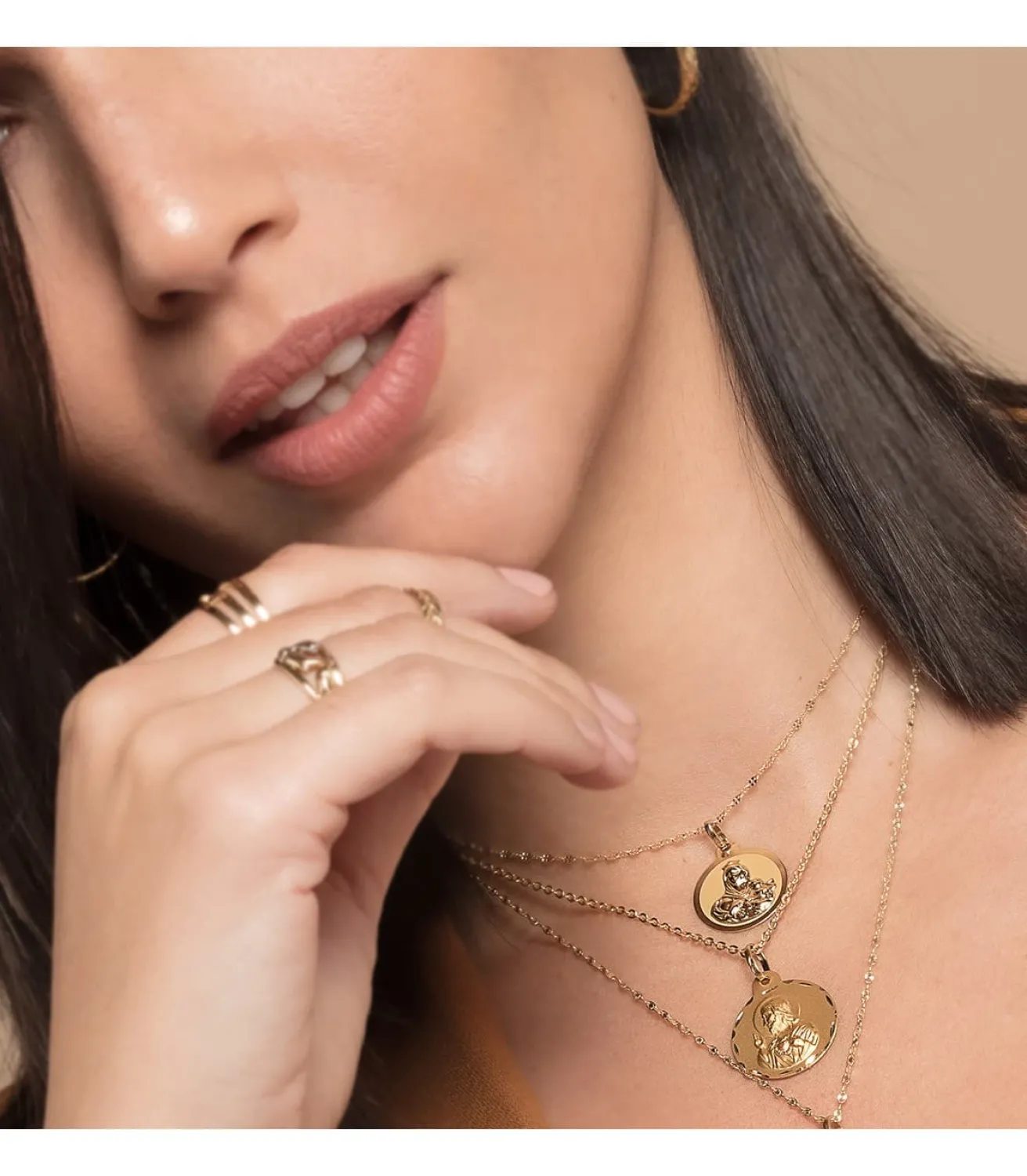 Medalla Virgen Carmen Oro 18K 18Mm Brillo<Alda Joyeros Hot
