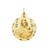 Medalla Virgen Carmen Oro 18K 28Mm Tallada<Alda Joyeros Cheap