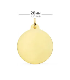 Medalla Virgen Carmen Oro 18K 28Mm Tallada<Alda Joyeros Cheap