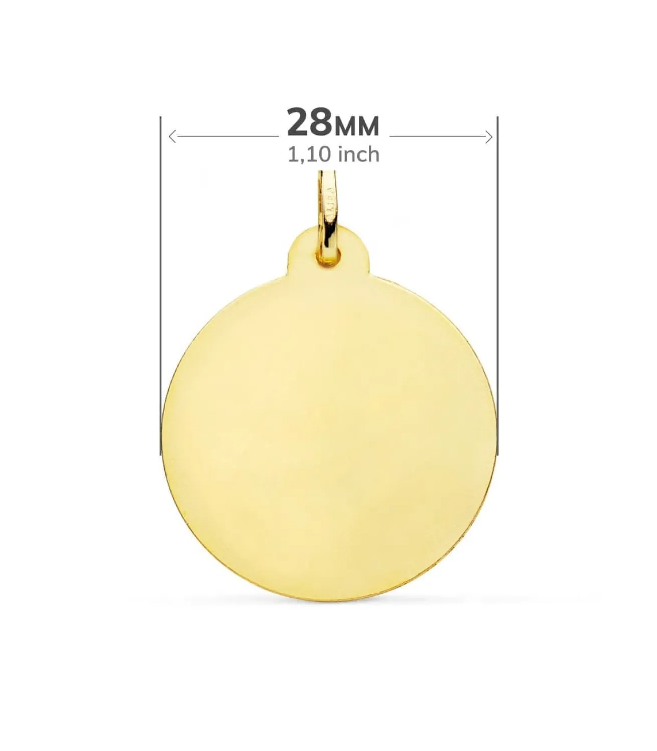 Medalla Virgen Carmen Oro 18K 28Mm Tallada<Alda Joyeros Cheap