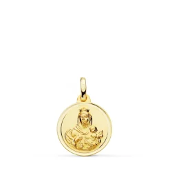 Medalla Virgen Carmen Oro 18K 16Mm Bisel<Alda Joyeros Discount