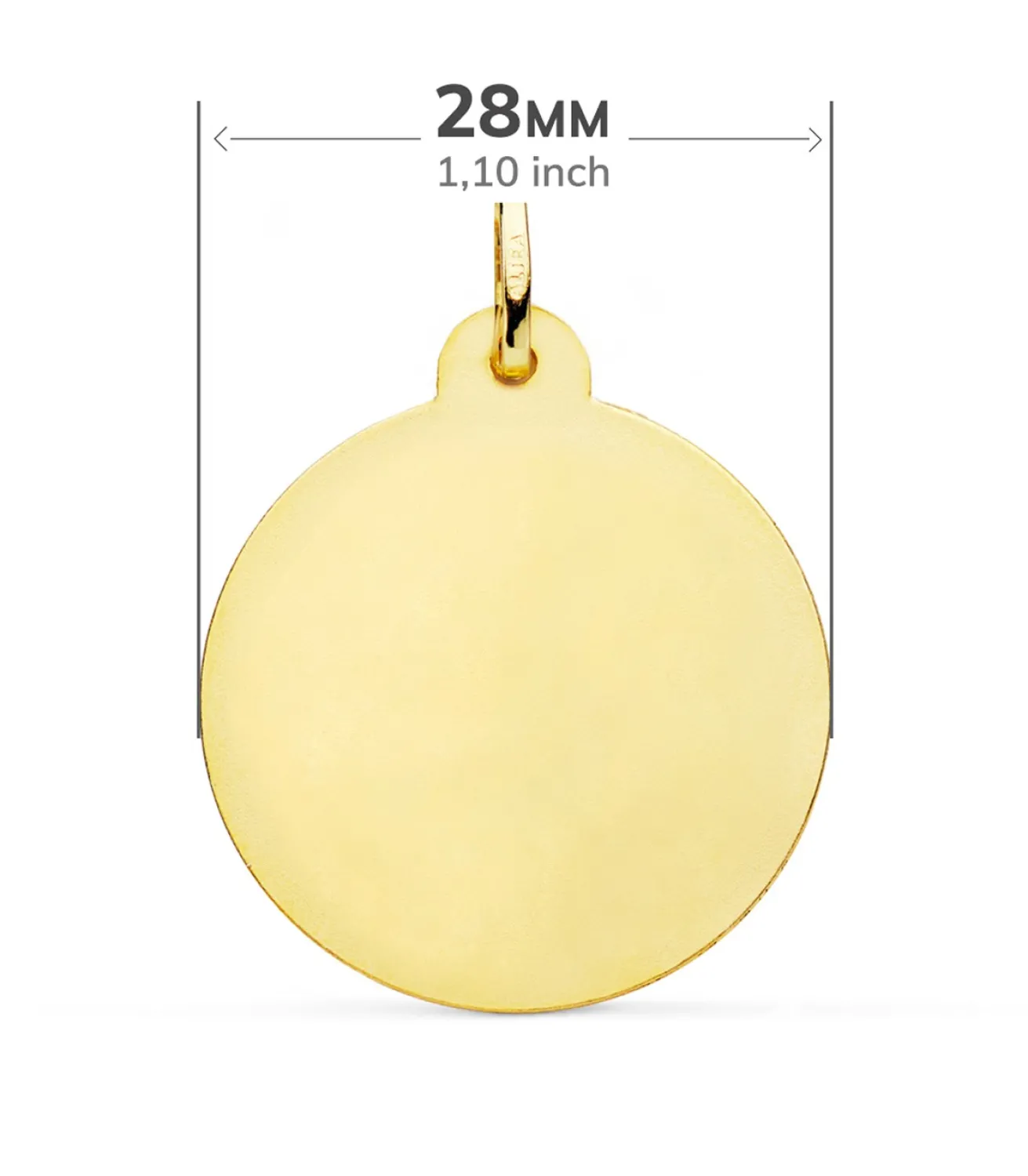 Medalla Virgen Carmen Oro 18K 28Mm Calada<Alda Joyeros Cheap