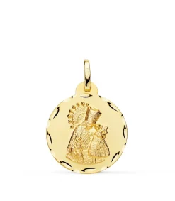 Medalla Virgen De Los Desamparados Oro 18K 20Mm Tallada<Alda Joyeros Hot