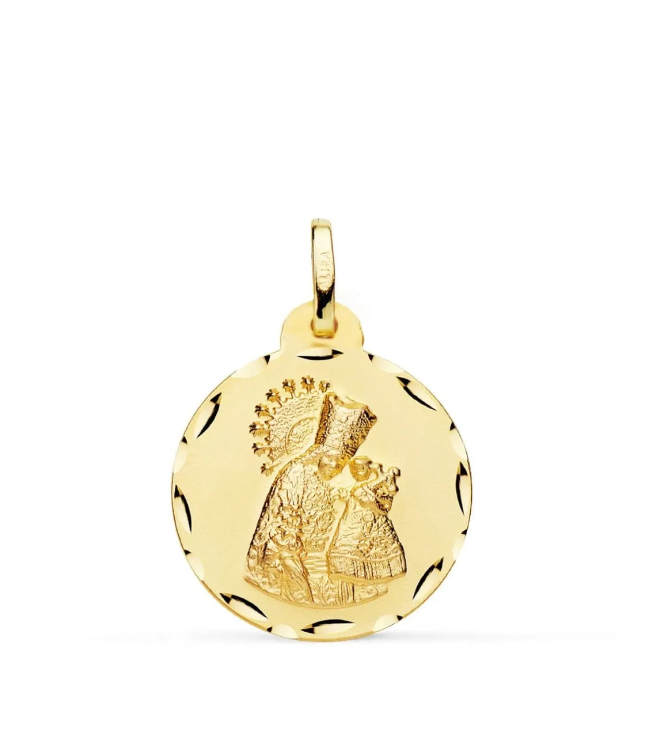 Medalla Virgen De Los Desamparados Oro 18K 20Mm Tallada<Alda Joyeros Hot