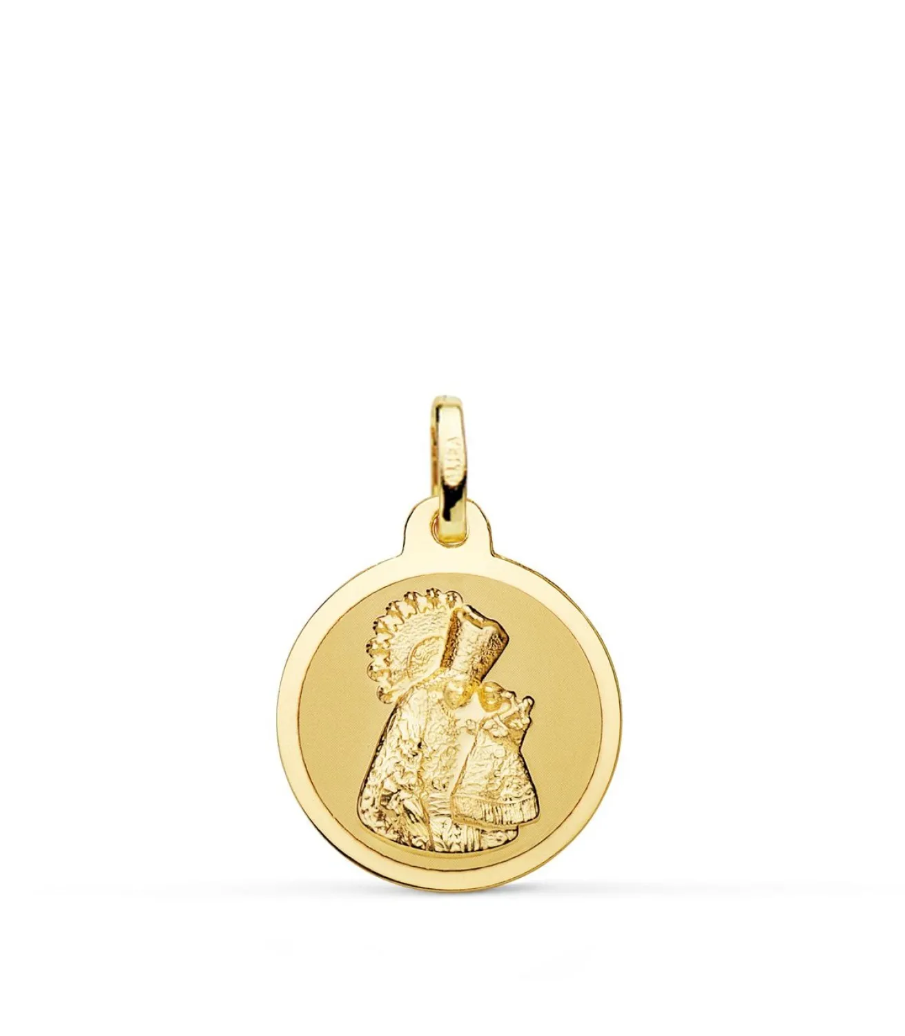 Medalla Virgen De Los Desamparados Oro 18K 16Mm Brillo<Alda Joyeros Best