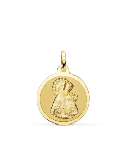 Medalla Virgen De Los Desamparados Oro 18K 18Mm Brillo<Alda Joyeros New