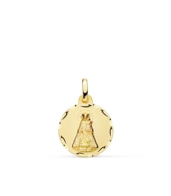 Medalla Virgen De Los Desamparados 18 Ktes 16Mm Tallada<Alda Joyeros Outlet