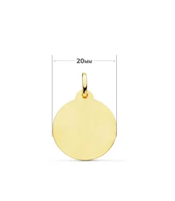 Medalla Virgen De Los Desamparados Oro 18K 20Mm Bisel<Alda Joyeros Cheap