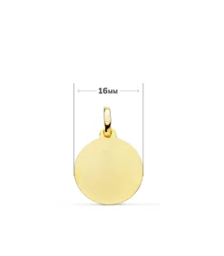 Medalla Virgen De Los Desamparados Oro 18K 16Mm Tallada<Alda Joyeros Store