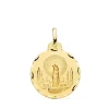 Medalla Virgen Del Pilar 18 Ktes 18Mm Tallada<Alda Joyeros New