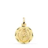 Medalla Virgen Del Rocio Oro 18K Tallada 16 Mm<Alda Joyeros Hot
