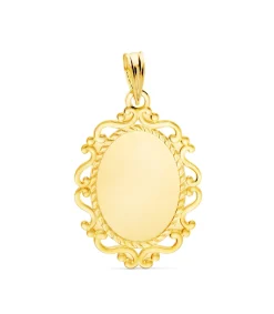 Medalla Virgen Milagrosa Francesa Oro 9K 23 Mm<Alda Joyeros Shop
