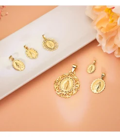 Medalla Virgen Milagrosa Cerco Oro 18K 46 Mm<Alda Joyeros Discount