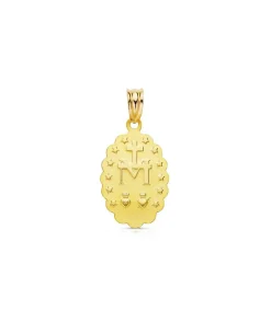 Medalla Virgen Milagrosa Oro 18K 21Mm Tallada<Alda Joyeros Outlet