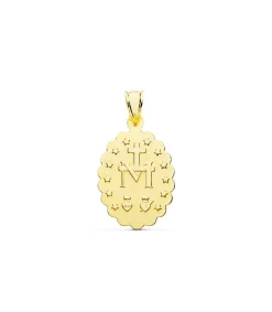 Medalla Virgen Milagrosa Oro Amarillo 18K 25 Mm<Alda Joyeros Discount