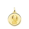 Medalla Virgen Niña Bisel 18Ktes 20Mm<Alda Joyeros Fashion
