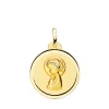 Medalla Virgen Niña Bisel 18 Ktes 18 Mm<Alda Joyeros Cheap