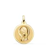 Medalla Virgen Niña Brillo 18Ktes 18Mm<Alda Joyeros Sale