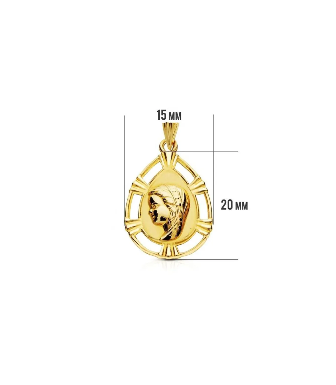 Medalla Virgen Niña Calada 9 Ktes<Alda Joyeros Flash Sale