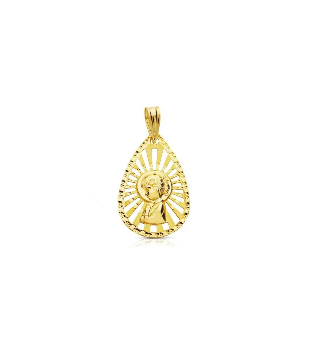 Medalla Virgen Niña Calada 18 Ktes<Alda Joyeros Clearance