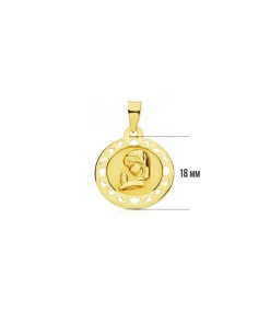 Medalla Virgen Niña Calada 18 Ktes<Alda Joyeros Store