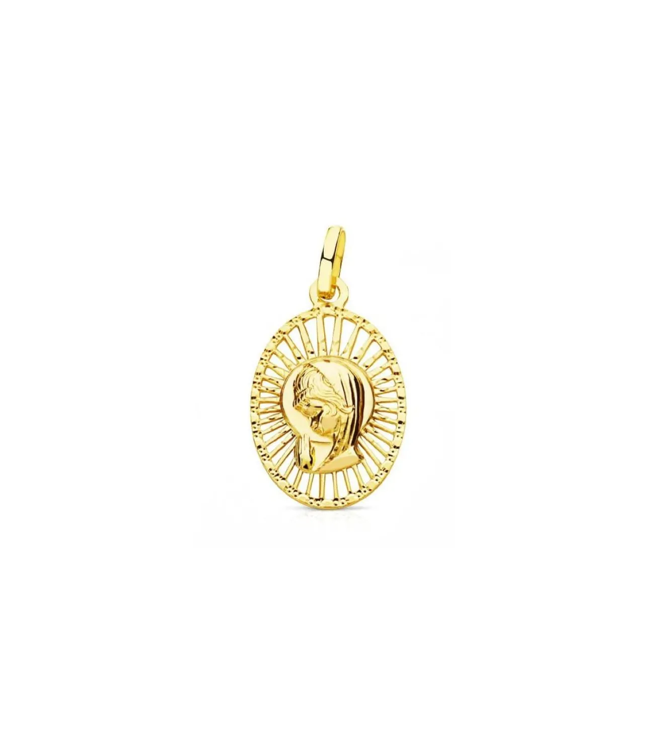 Medalla Virgen Niña Calada 18 Ktes<Alda Joyeros New