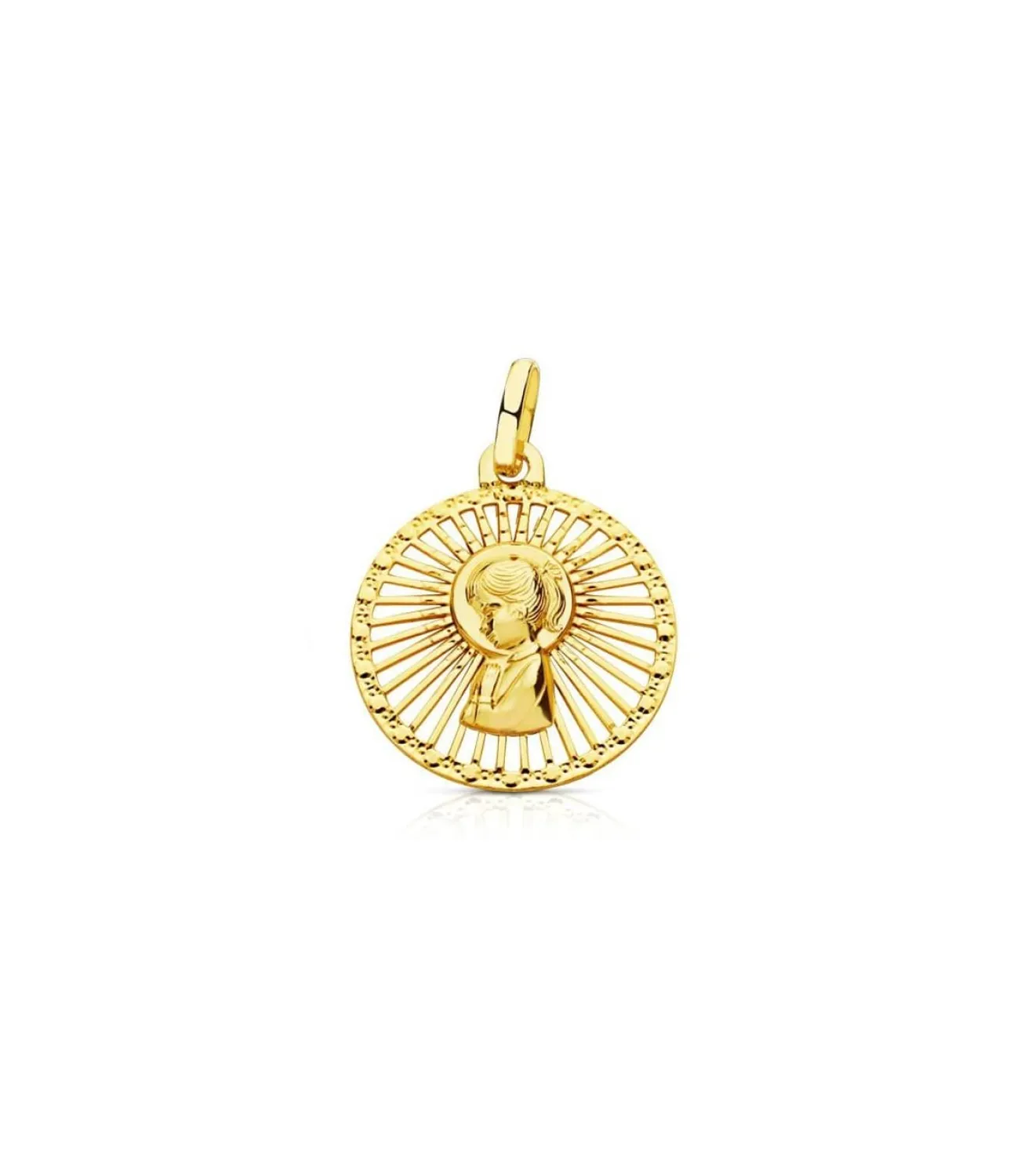 Medalla Virgen Niña Calada 18 Ktes<Alda Joyeros Discount