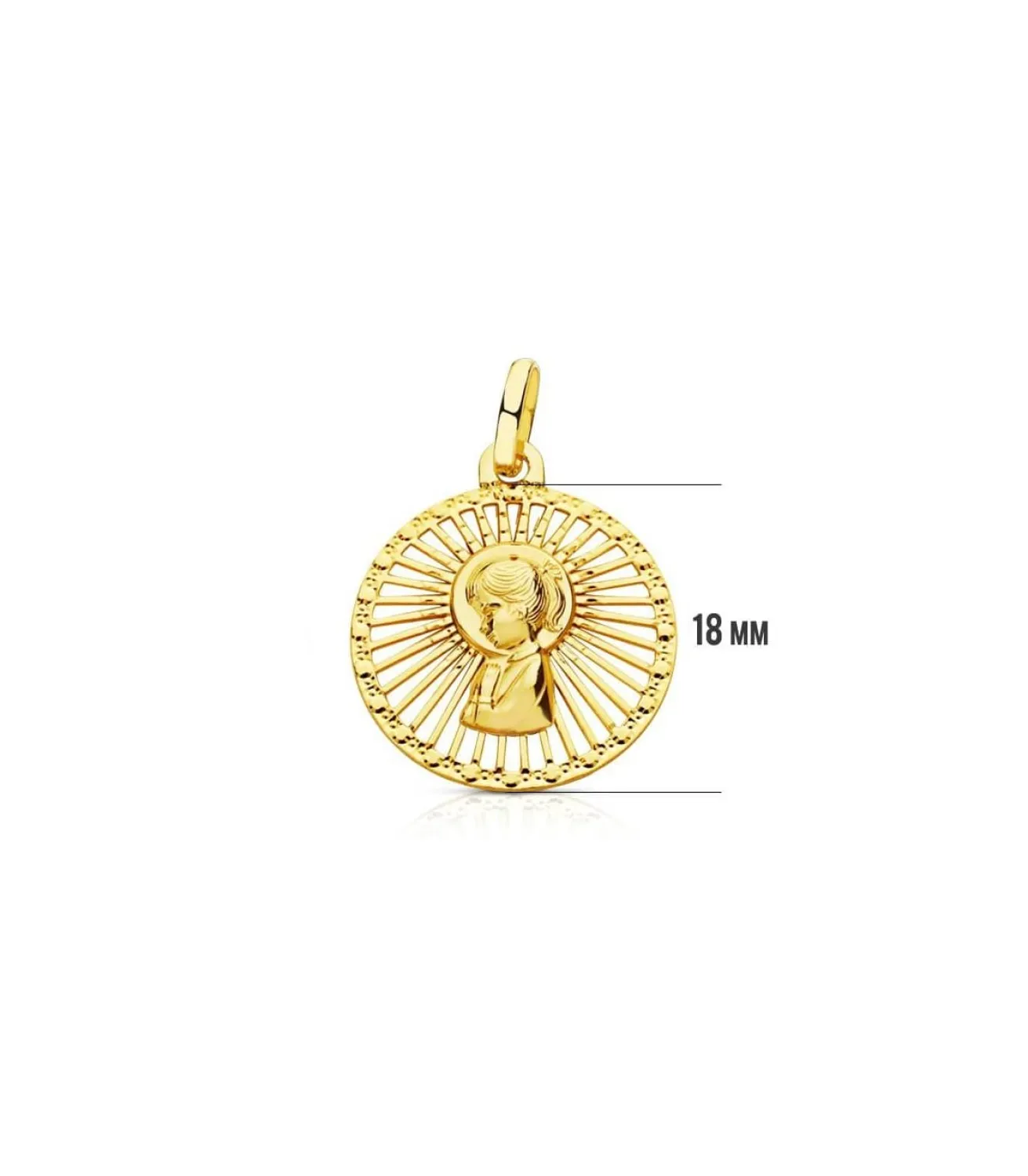Medalla Virgen Niña Calada 18 Ktes<Alda Joyeros Discount