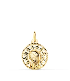 Medalla Virgen Niña Estrellas 18 Ktes<Alda Joyeros Online