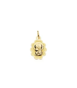 Medalla Virgen Niña Galleta 9 Ktes<Alda Joyeros Best