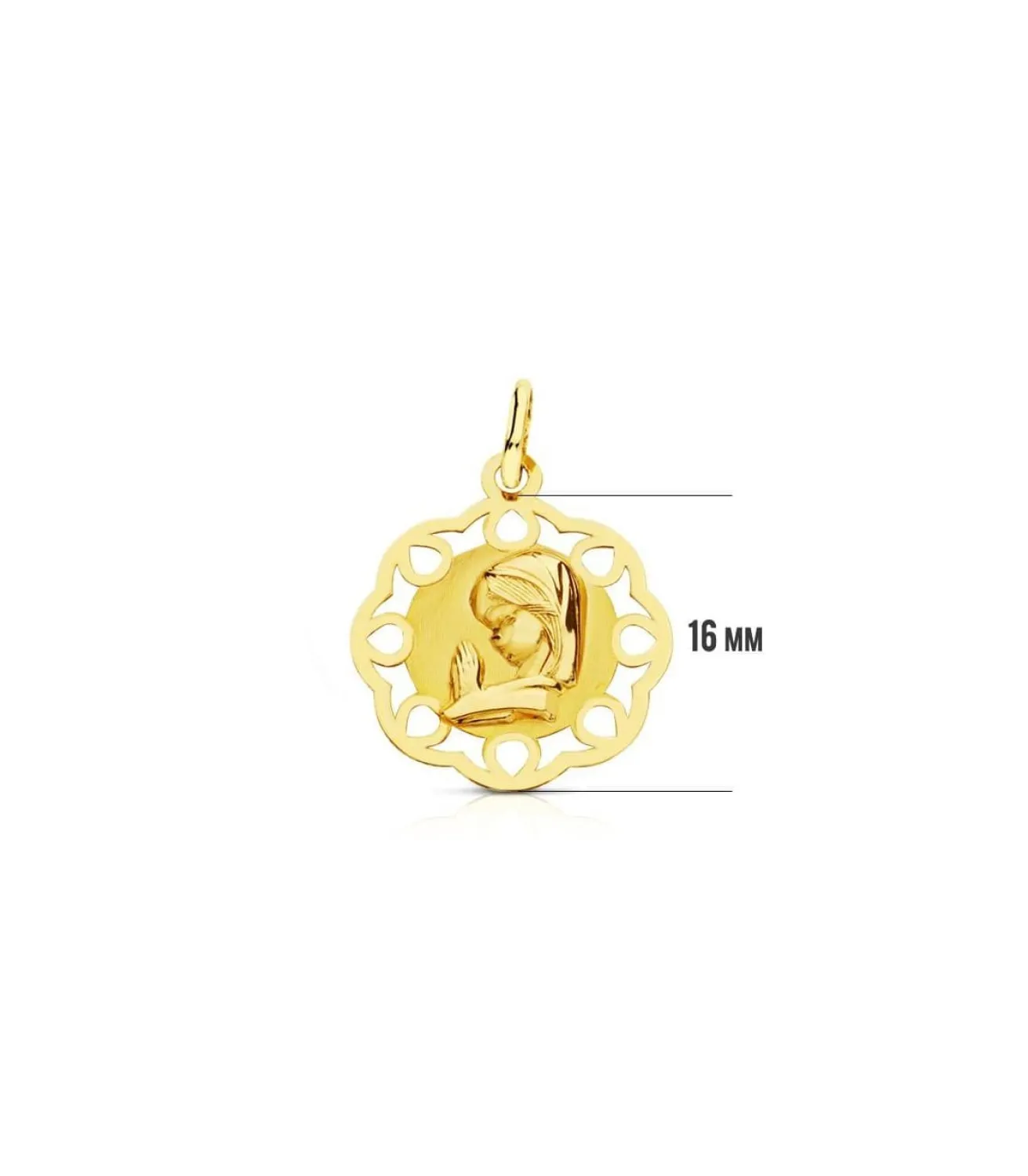 Medalla Virgen Niña Galleta 18 Ktes<Alda Joyeros Flash Sale