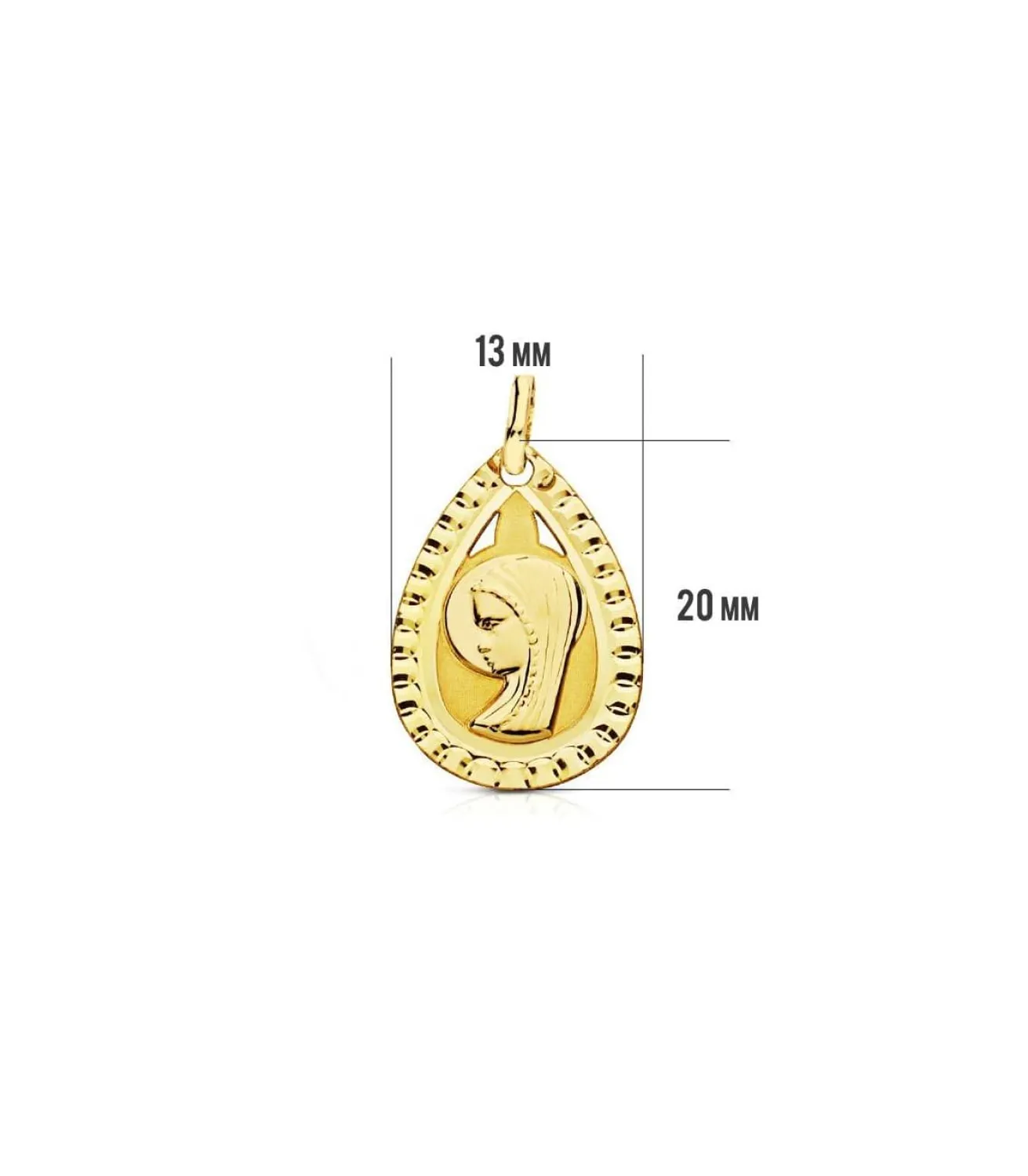 Medalla Virgen Niña Gota 18 Ktes<Alda Joyeros Discount