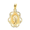Medalla Virgen Niña Marco Oro 18K 22Mm<Alda Joyeros Best Sale