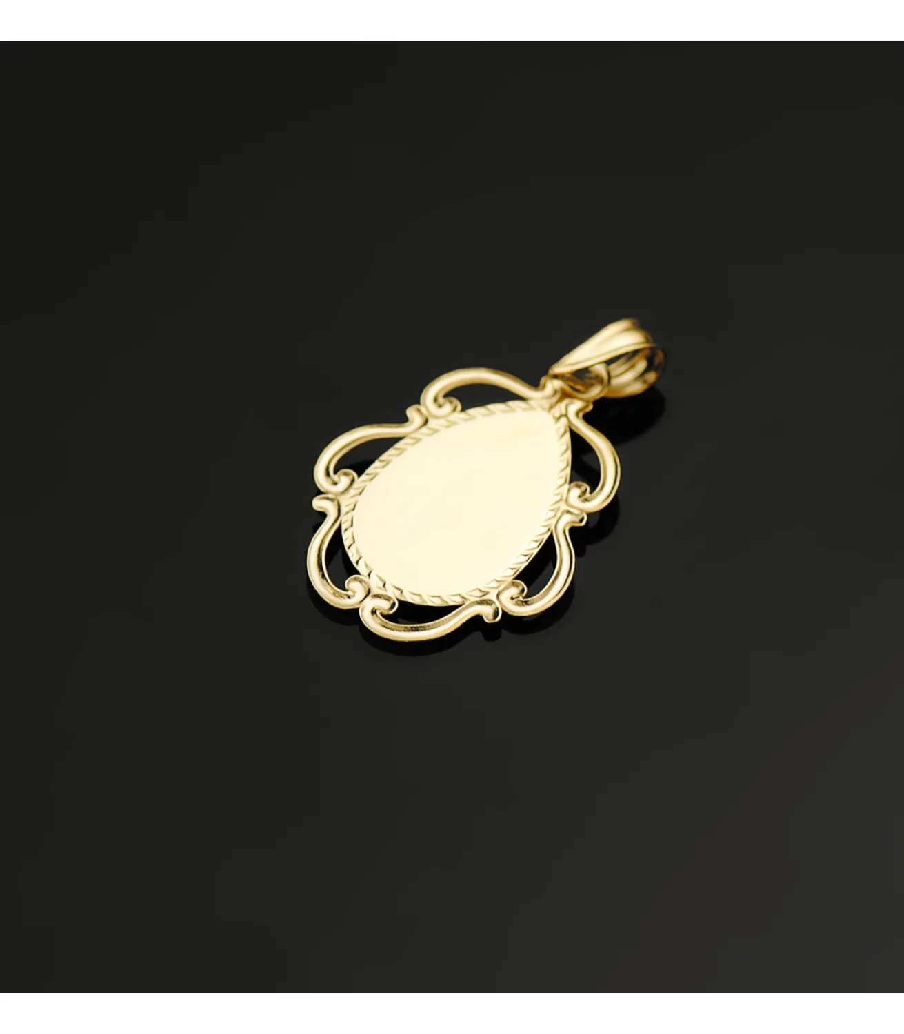 Medalla Virgen Niña Marco Oro 18K 22Mm<Alda Joyeros Best Sale