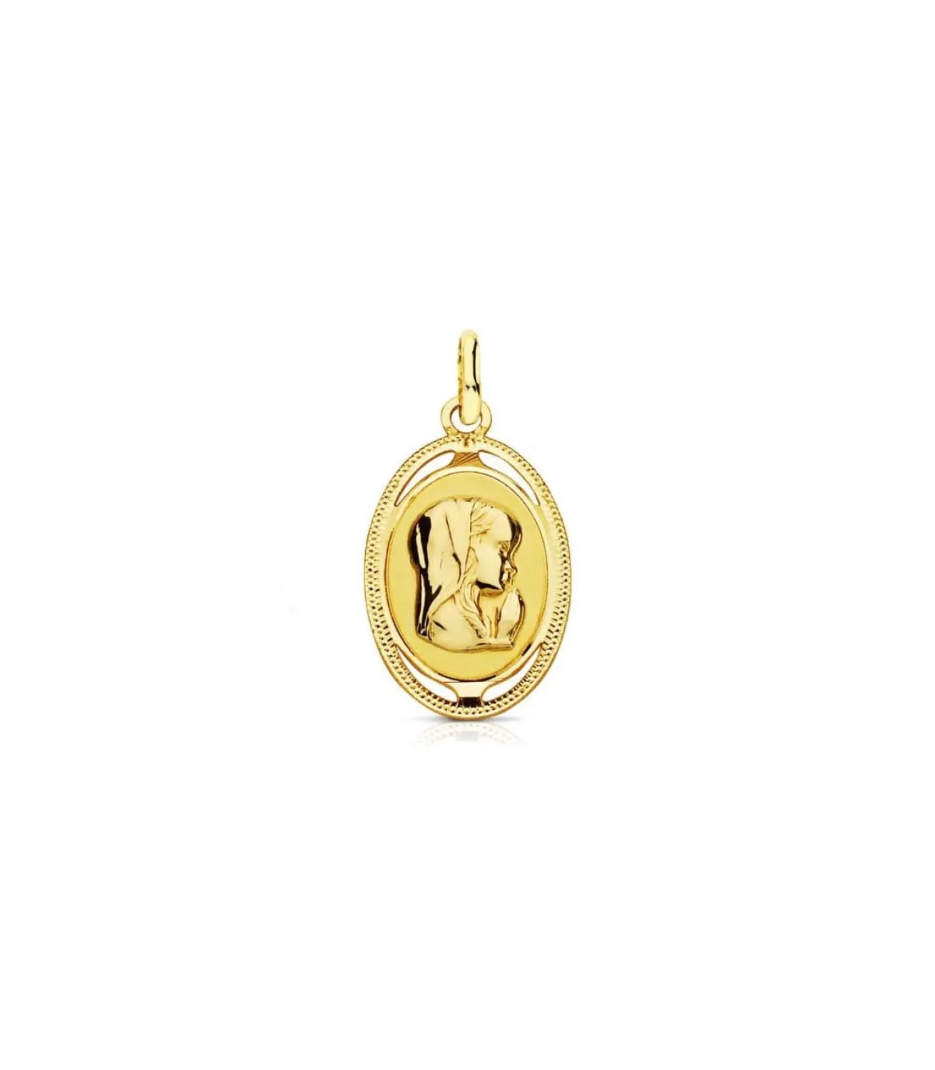 Medalla Virgen Niña Oval 18 Ktes<Alda Joyeros Online