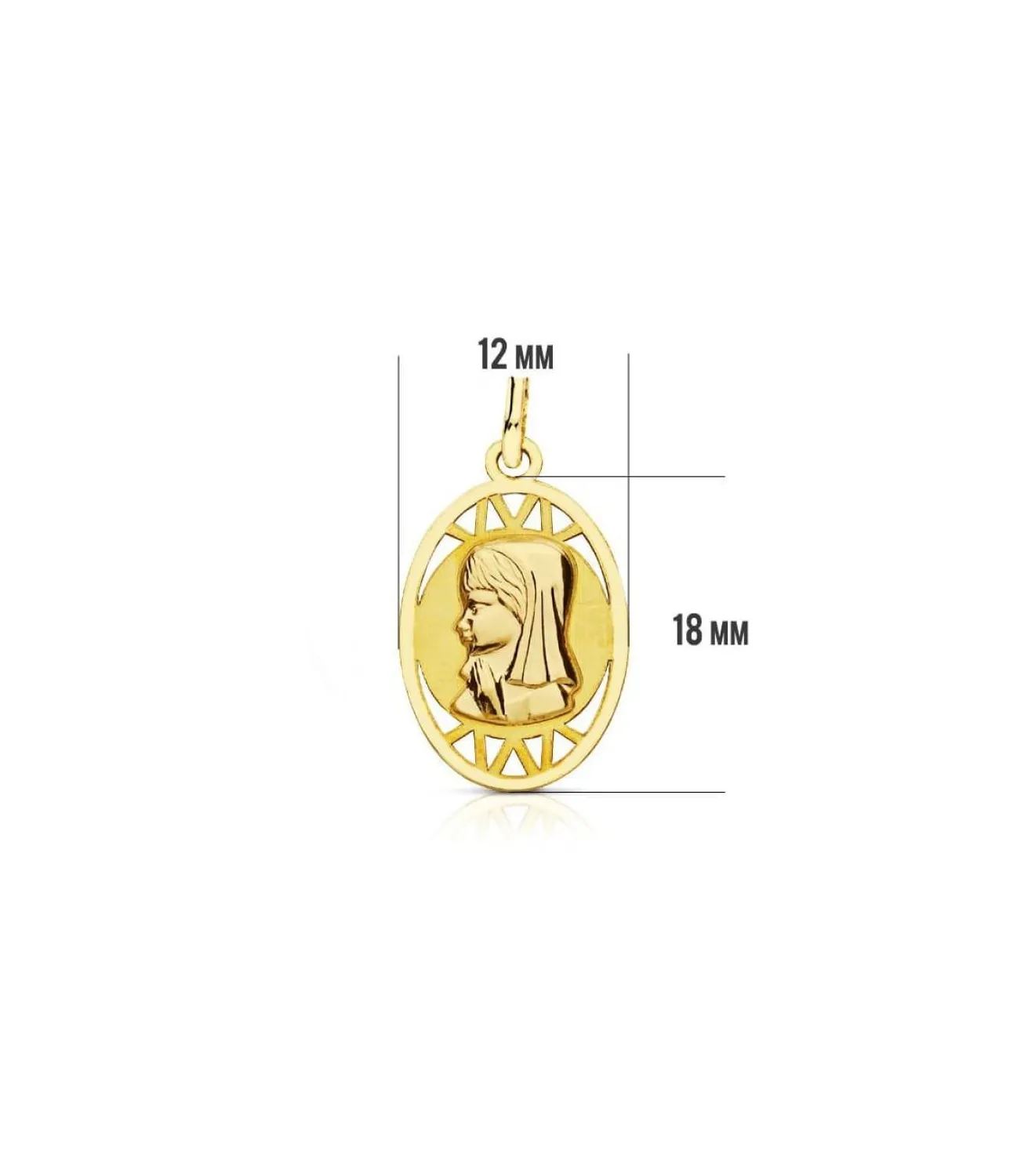 Medalla Virgen Niña Oval 18 Ktes<Alda Joyeros Cheap