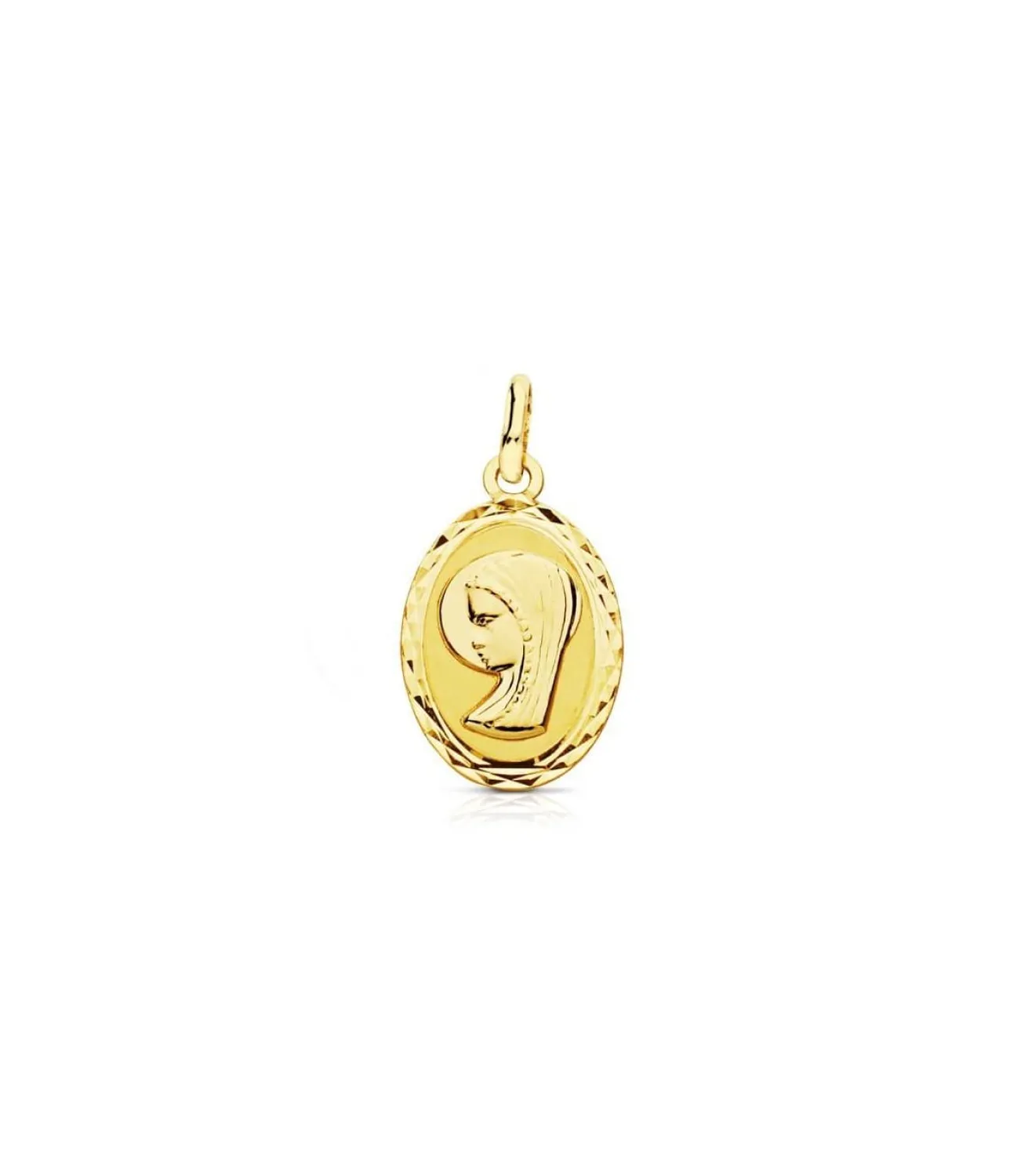 Medalla Virgen Niña Oval 18 Ktes<Alda Joyeros Shop
